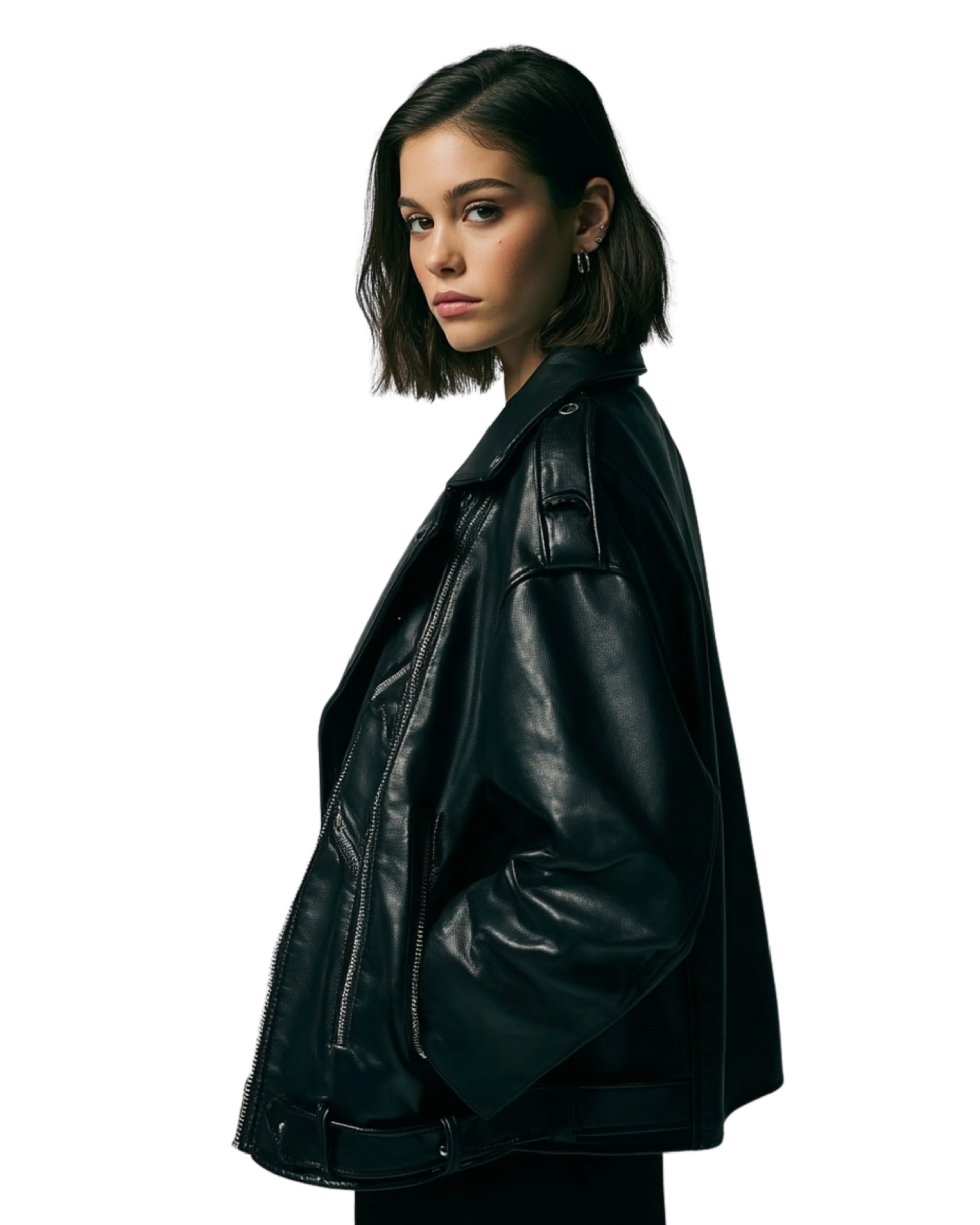 Jaqueta Feminina de Couro - Modelo Rimini