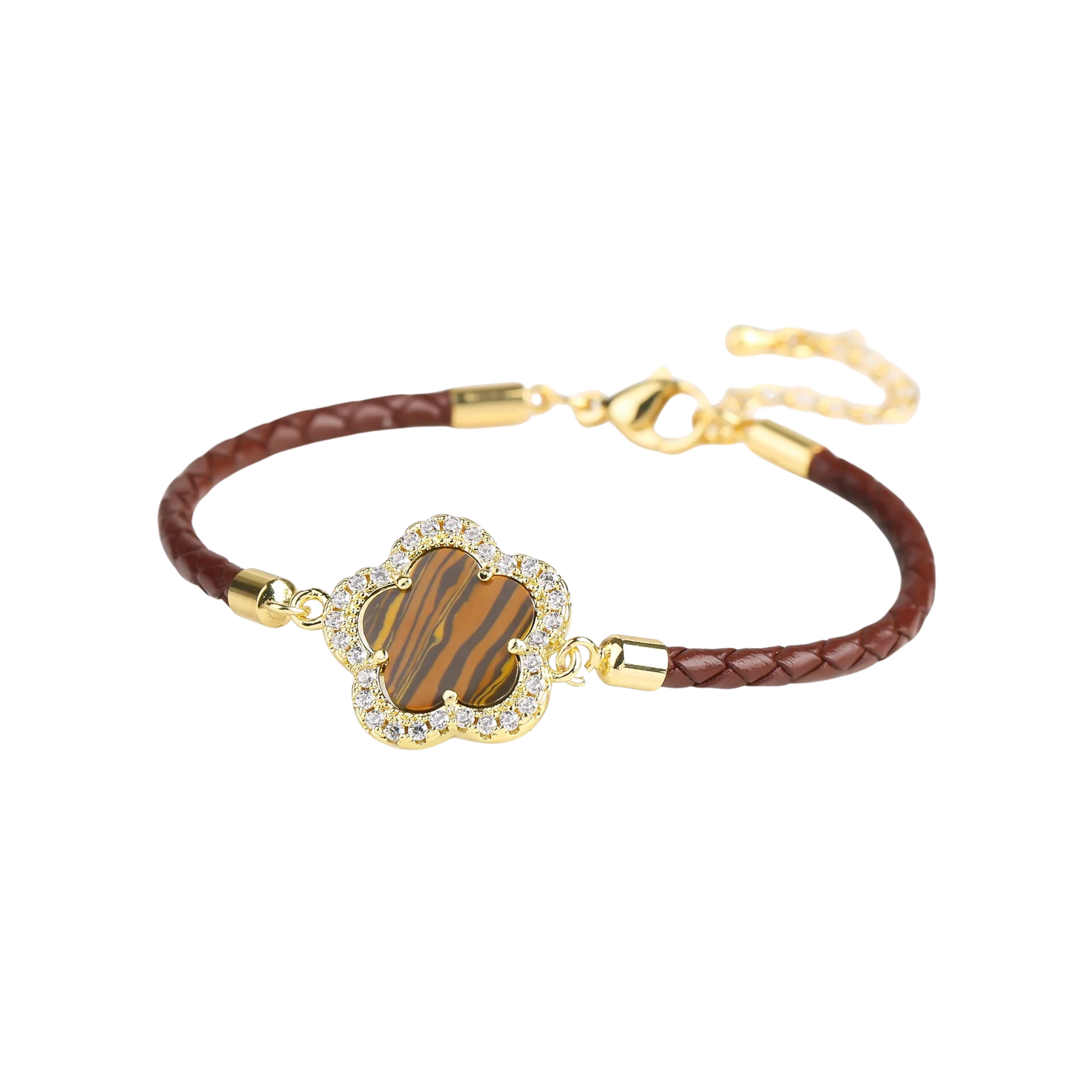 Pulseira Trançada de Couro - Latina