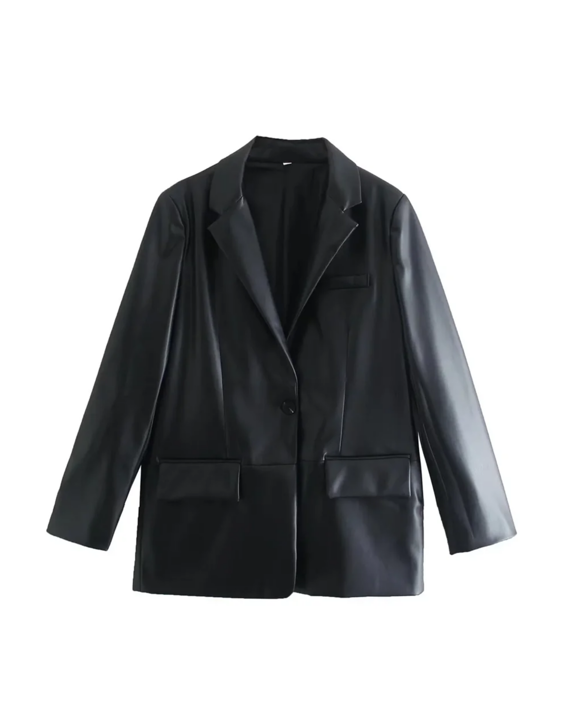 Blazer de Couro Feminino - Bologna