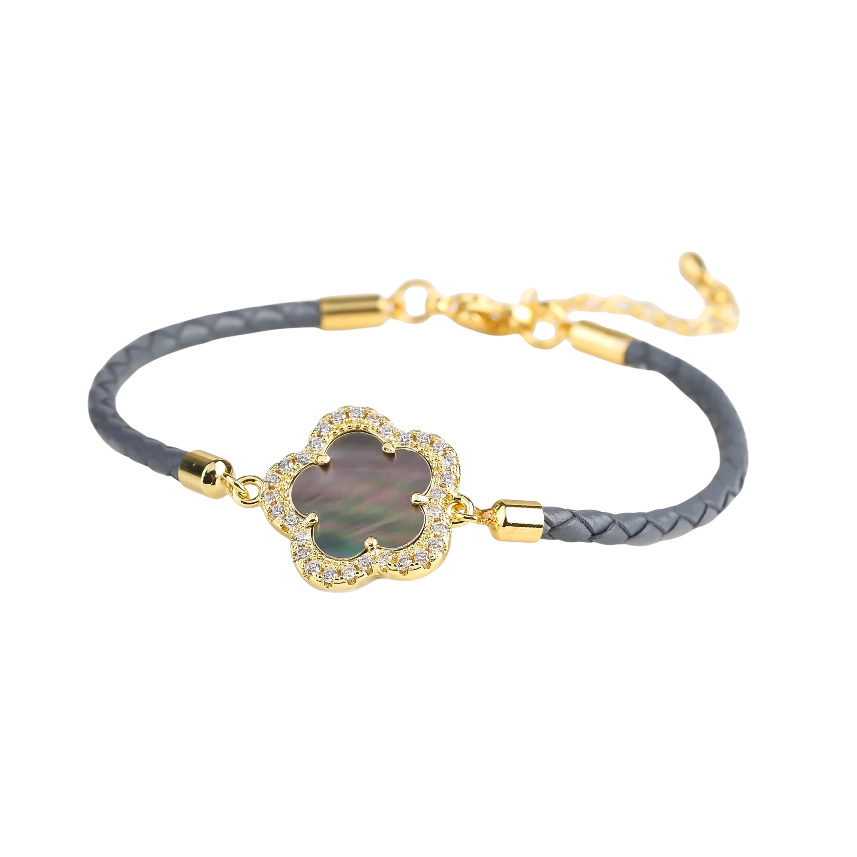 Pulseira Trançada de Couro - Latina