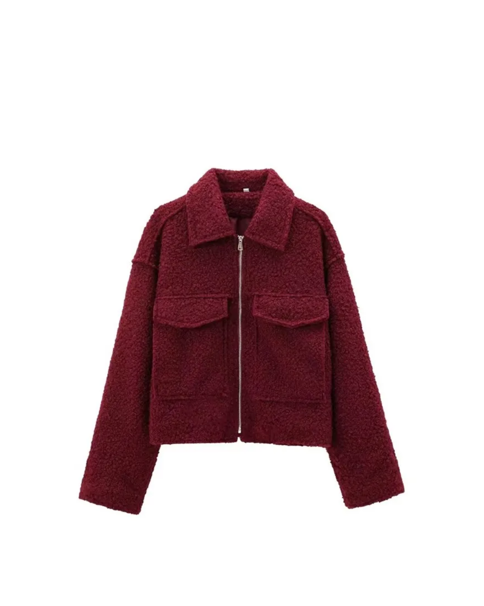 Jaqueta de Lã Bouclé Feminina - Massa