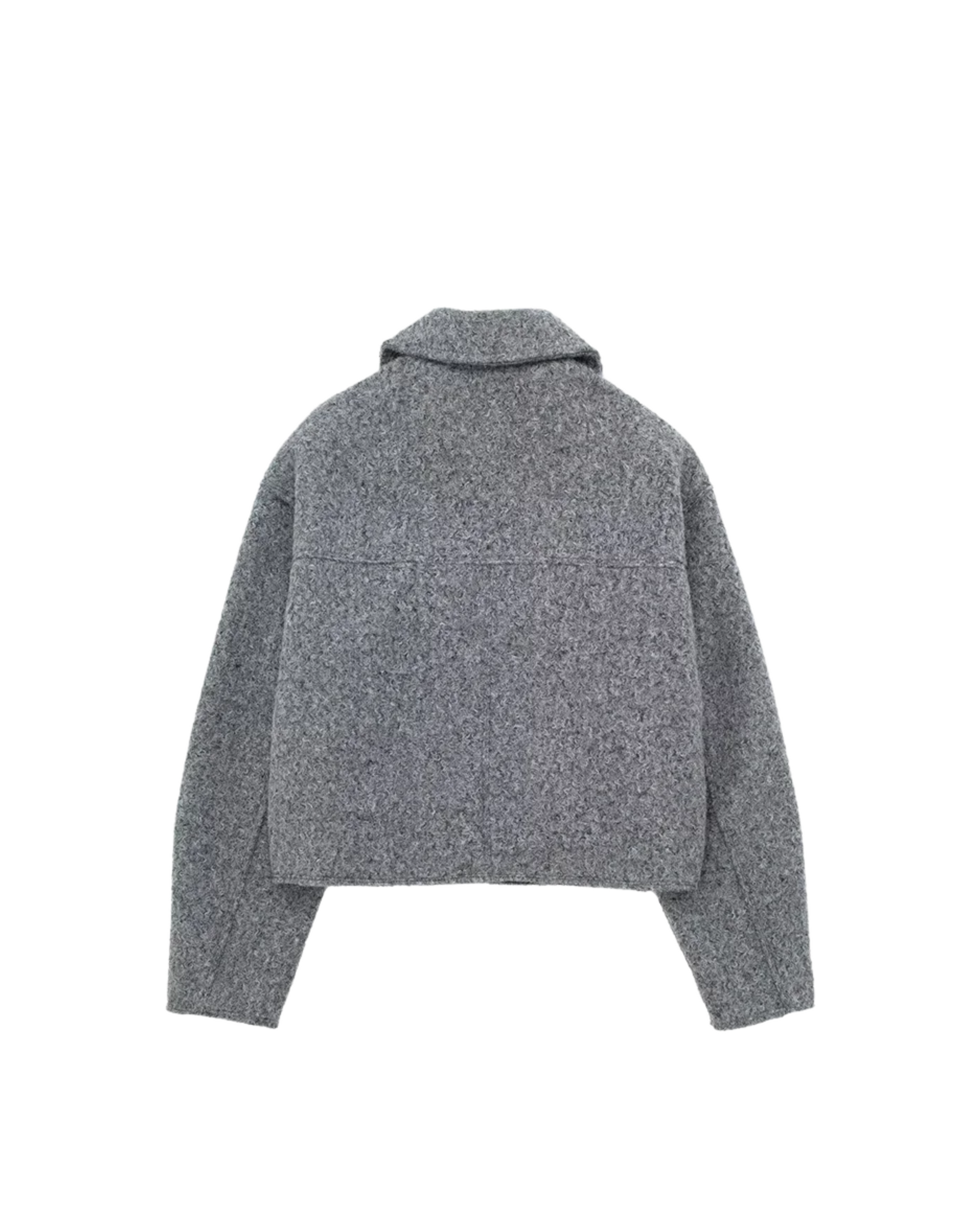 Jaqueta de Lã Bouclé Feminina - Massa