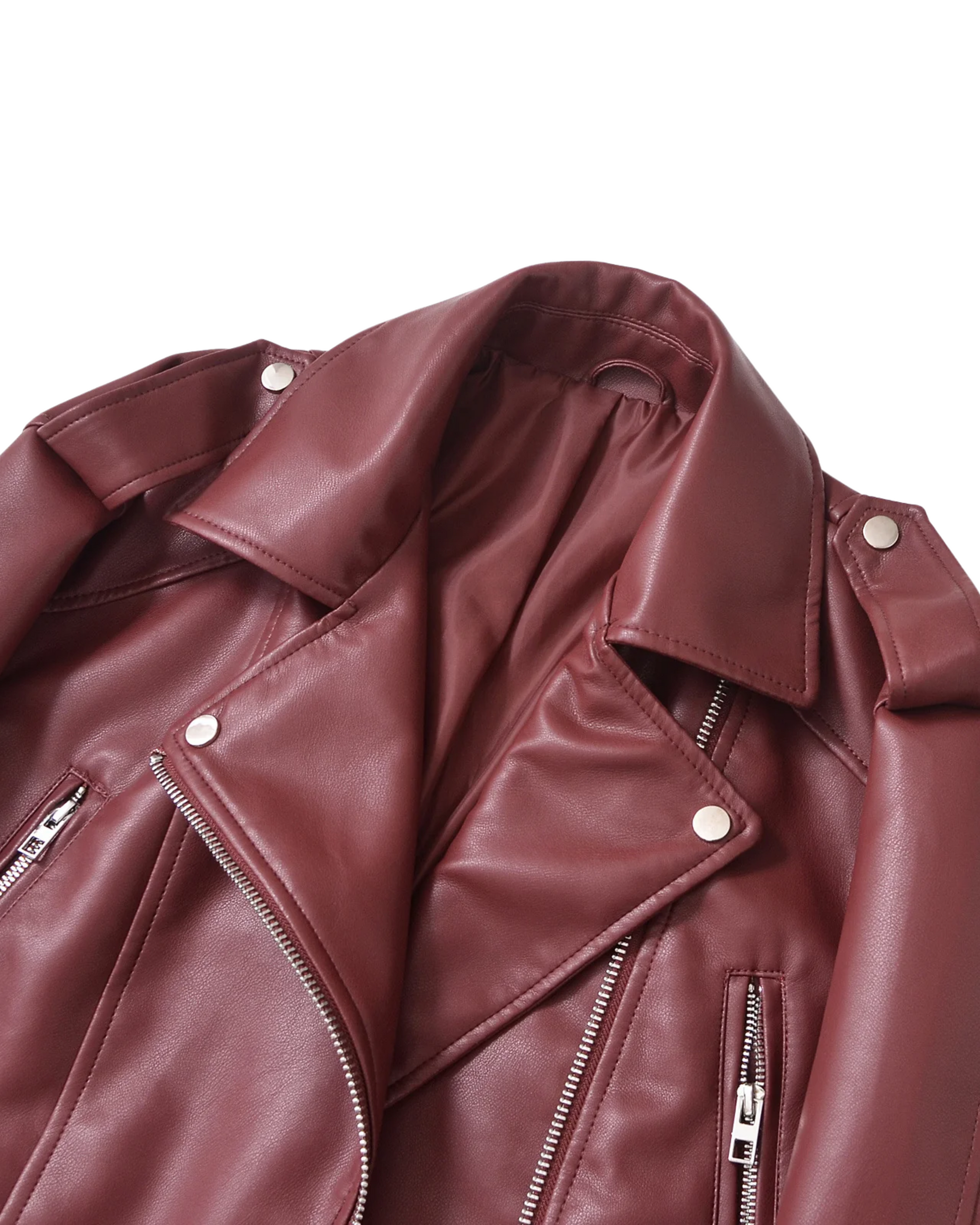 Jaqueta de Couro Feminina Streetwear - Bari