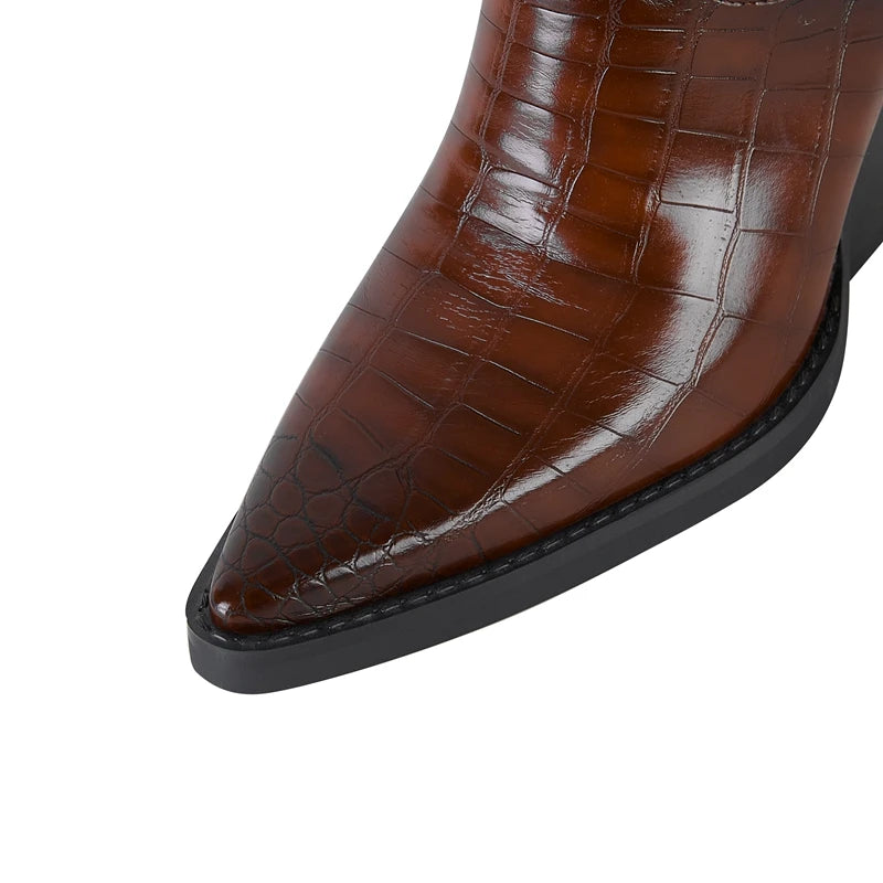 Bota de Couro Feminina Cano Baixo - Trieste