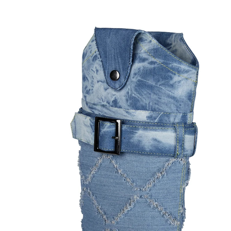 Bota Jeans Cano Alto - Sanremo